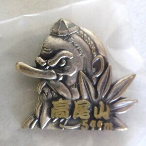 NEW JAPAN JAPANESE TOKYO MOUNT TAKAO TENGU GUARDIAN COLLECTIBLE SILVER ENAMEL LA